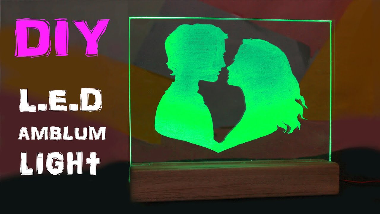 How To Make Your Own L.E.D Emblem Light With Self Made Stencil And Acrylic