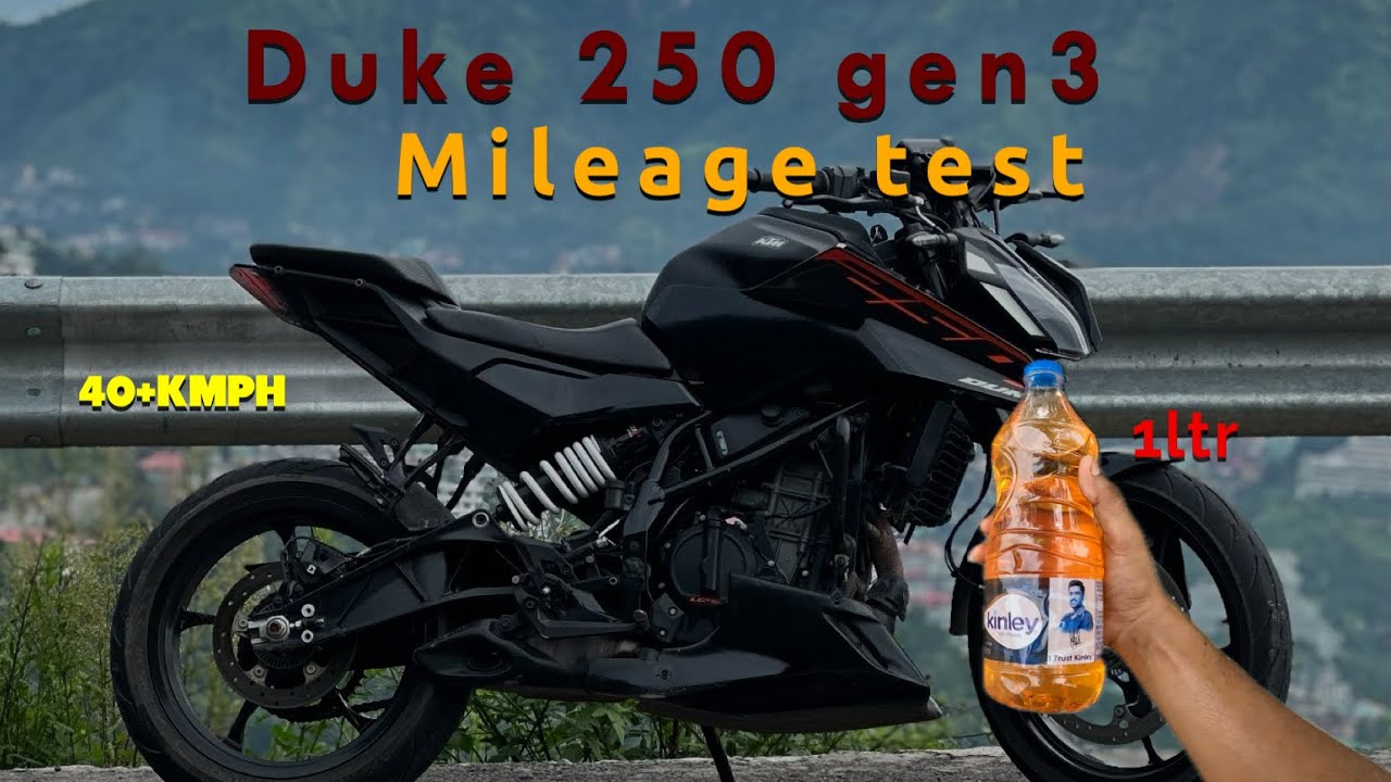 2025 DUKE 250 GEN 3 MILEAGE TEST SHOCKING RESULT 🤯