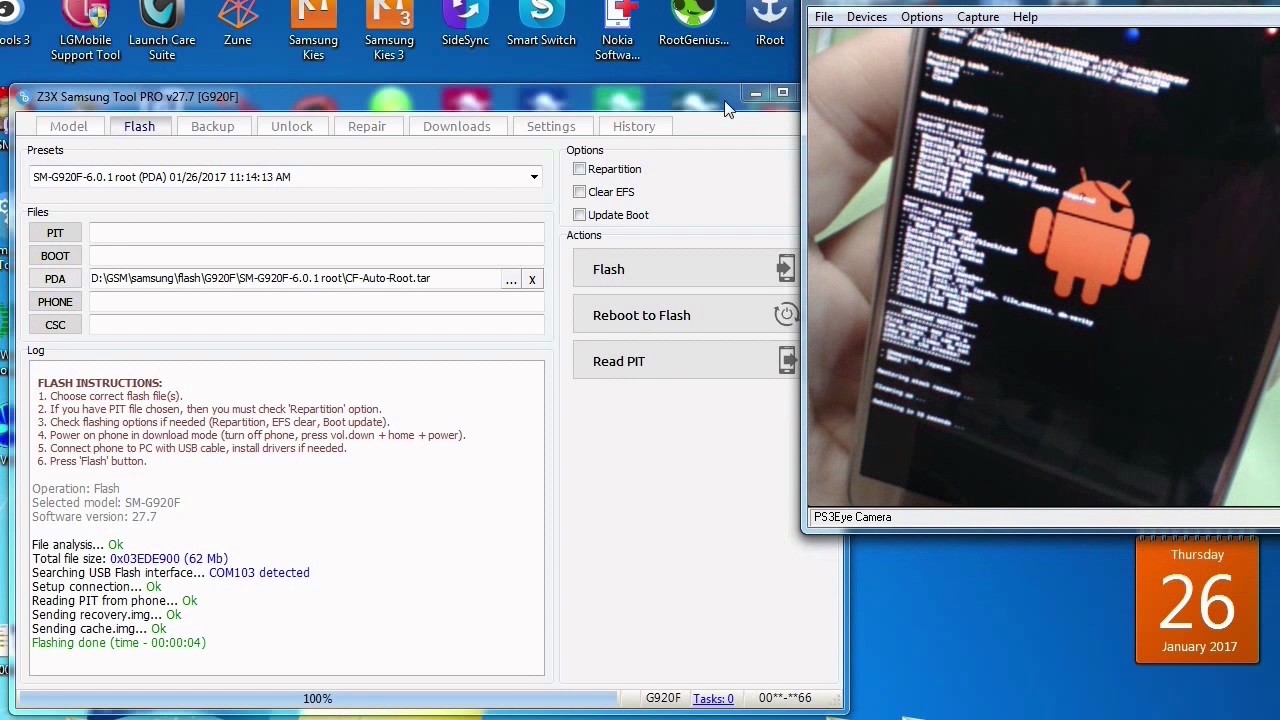 طريقة فك شفرة سامسونج samsung s6 g920f unlock z3x