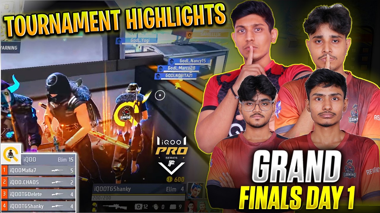 iQOO PRO SERIES GRAND FINALS DAY 1 l FT. IQOO TOTAL GAMING ESPORTS l Aztec Shanky Delete Mafia l 👀