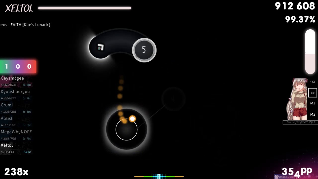 [300BPM] Xeltol | Unlucky Morpheus - FAITH [Kite's Lunatic] +HDDT 99.00% {#1 519pp FC} - osu!