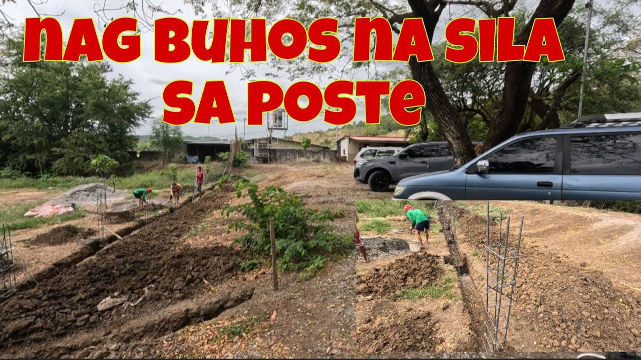 Parking space sa lechonhouse, mas lalawak pa pag natapos | Nagbuhos na sila sa mga poste ng wall