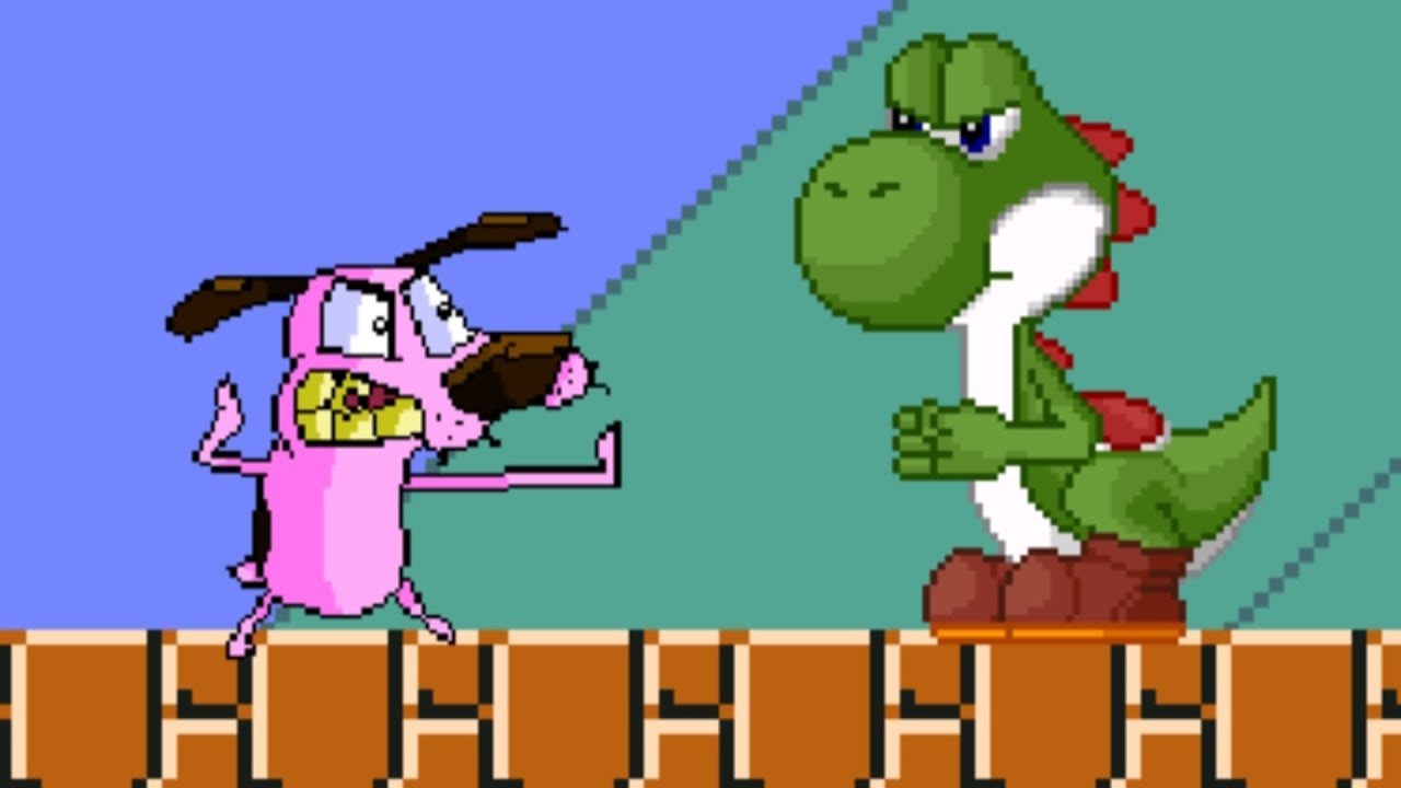 BATTLE OF THE PETS | COURAGE THE COWARDLY DOG VERSUS YOSHI | FUNNY GAMING
