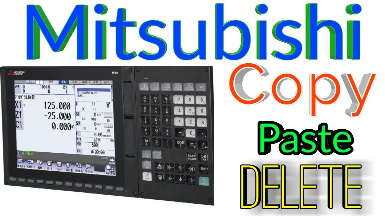 MITSUBISHI M80/M70 copy paste erase.....!