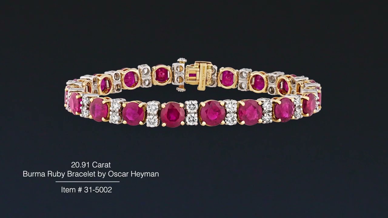 Burma Ruby Bracelet by Oscar Heyman | M.S. Rau
