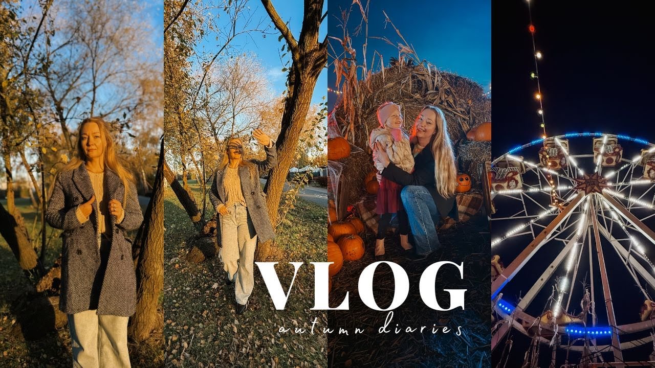 Jesienny vlog 🍁 | Haul Action & Hebe, porządki na balkonie + Miasteczko Dyniowe 🎃