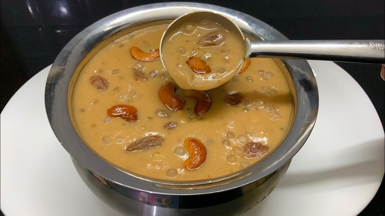 பாசிபருப்பு ஜவ்வரிசி பாயாசம்/PasiParuppu javarisi payasam/pasiparuppu payasam recipe in Tamil /kheer
