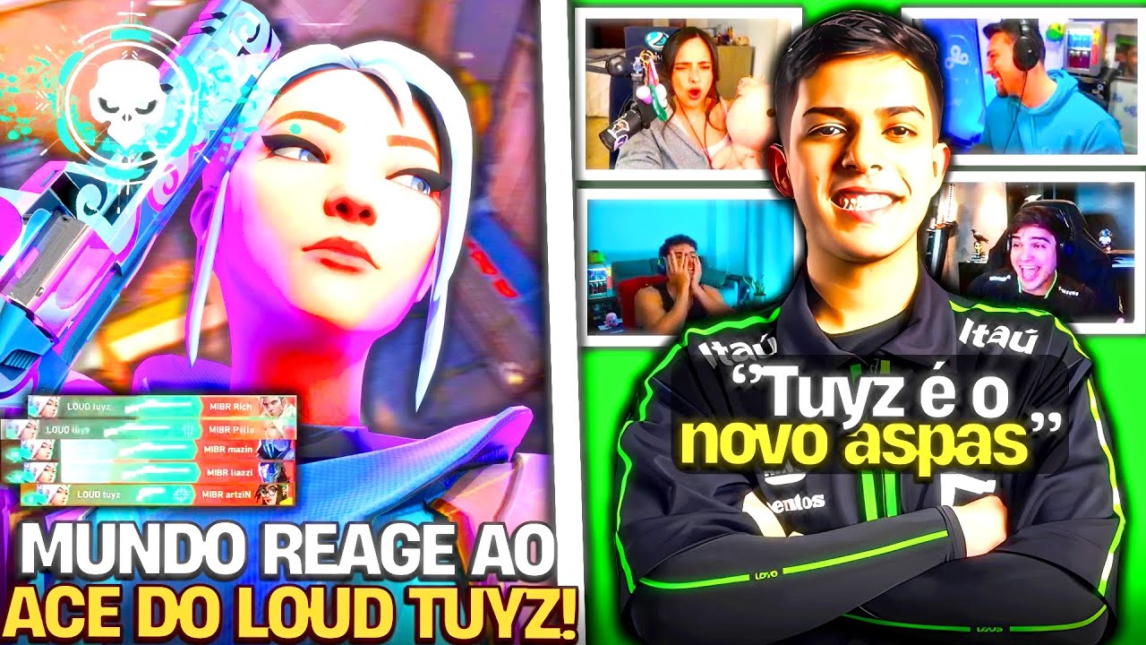 MUNDO REAGE ao ACE INSANO do LOUD TUYZ! I VALORANT CLIPS