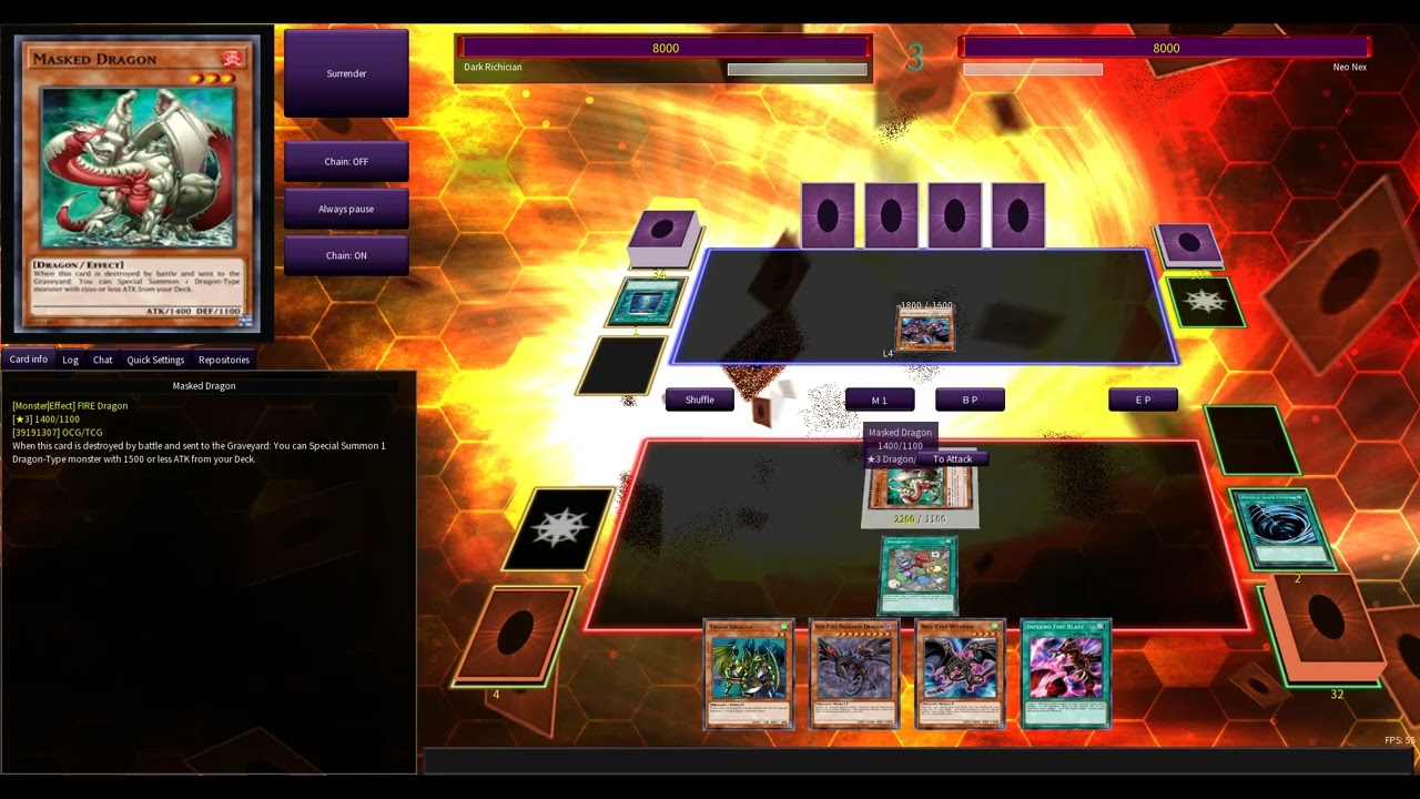 Yu-Gi-Oh duel remake September 2011 Format YGO Match Red-Eyes Black Dragon vs Red-Eyes Black Dragon!