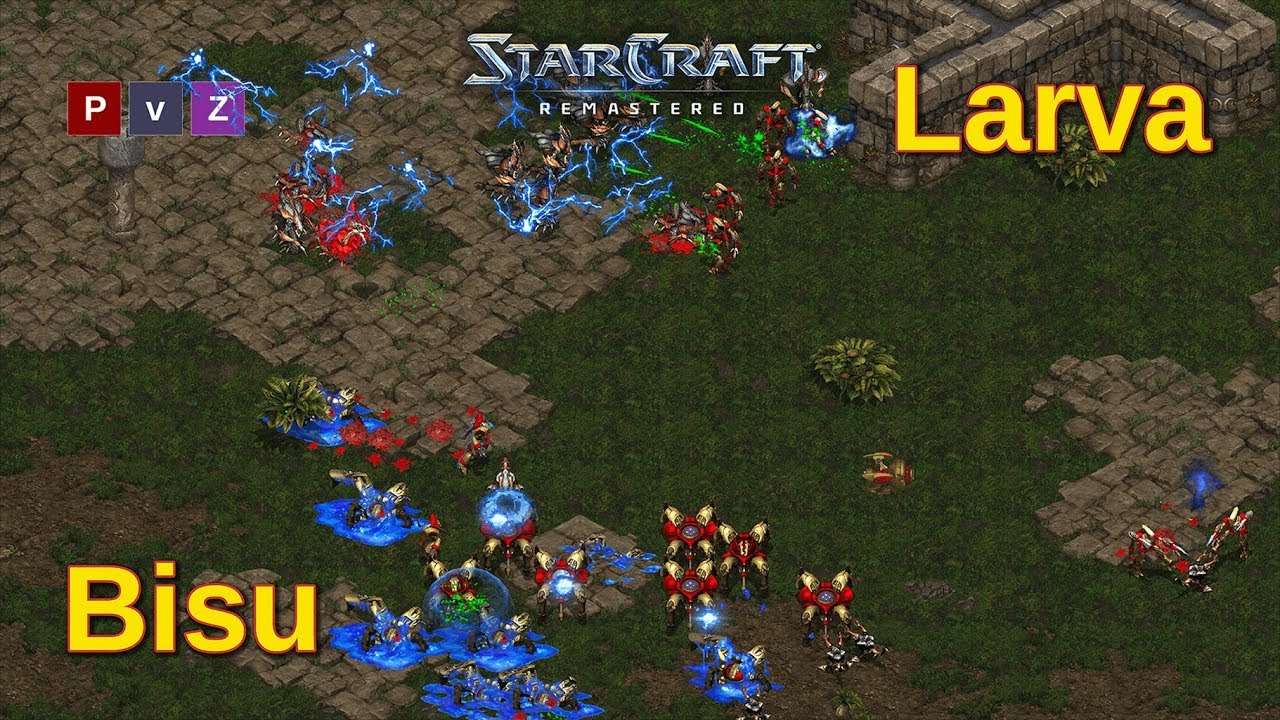 Bisu vs Larva - мастер-класс по старкрафту! - Starcraft ремастеринг