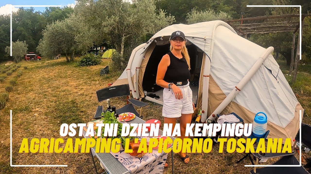 Toskania, opactwo, ostatni dzień na kempingu Agricamping L'Apicorno Toskania
