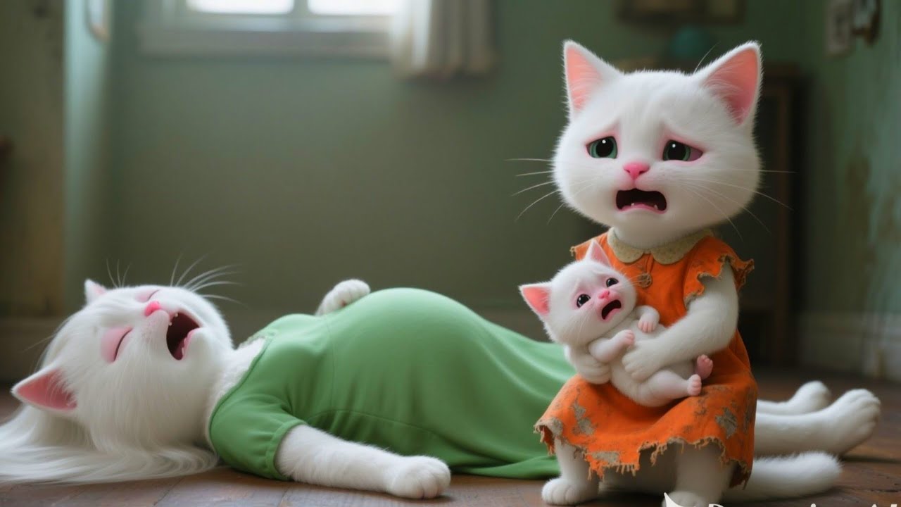 &ldquo;Kitten Saves Pregnant Cat From Trash 💔 | Emotional Cat Story For Cat Lovers #CatStory #AI #AICat