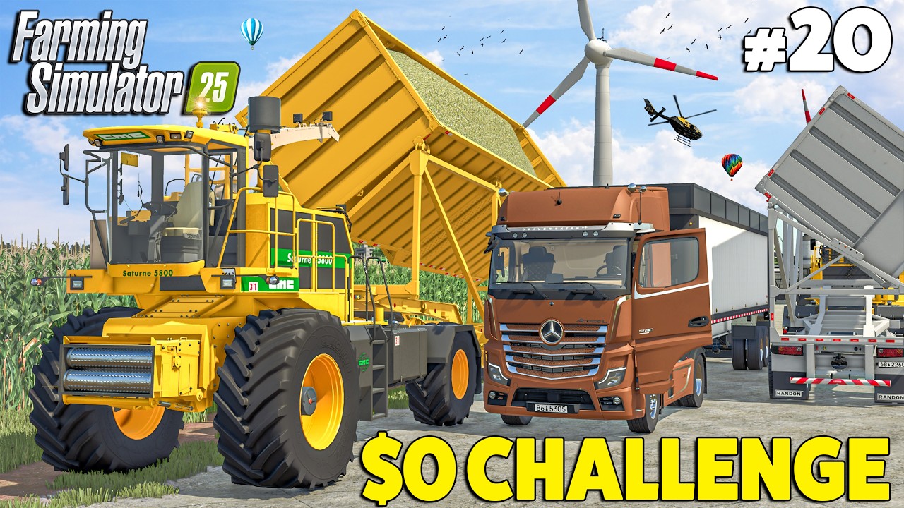 Maize Harvest w/ CMC & Liquid, Slurry Spreading | $0 CHALLENGE | Farming Simulator 25