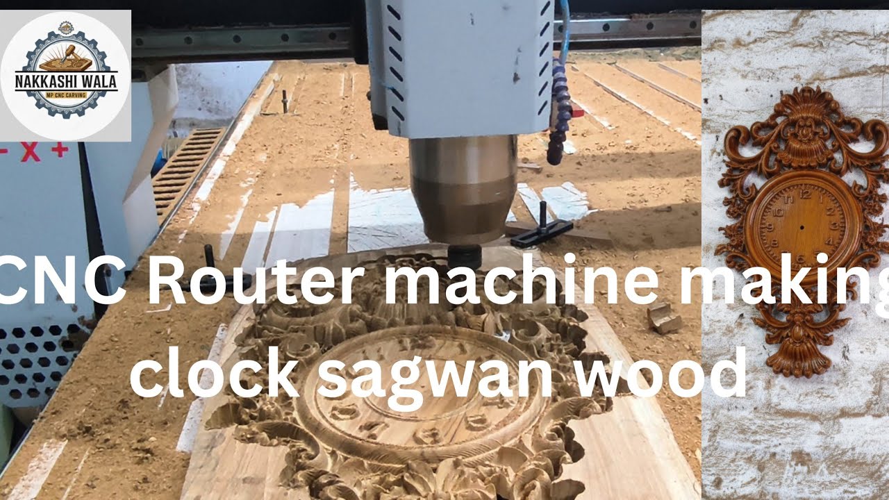 CNC Wood Carving Masterpiece: Making Intricate Wall Clock Frames | DIY Woodworking Project