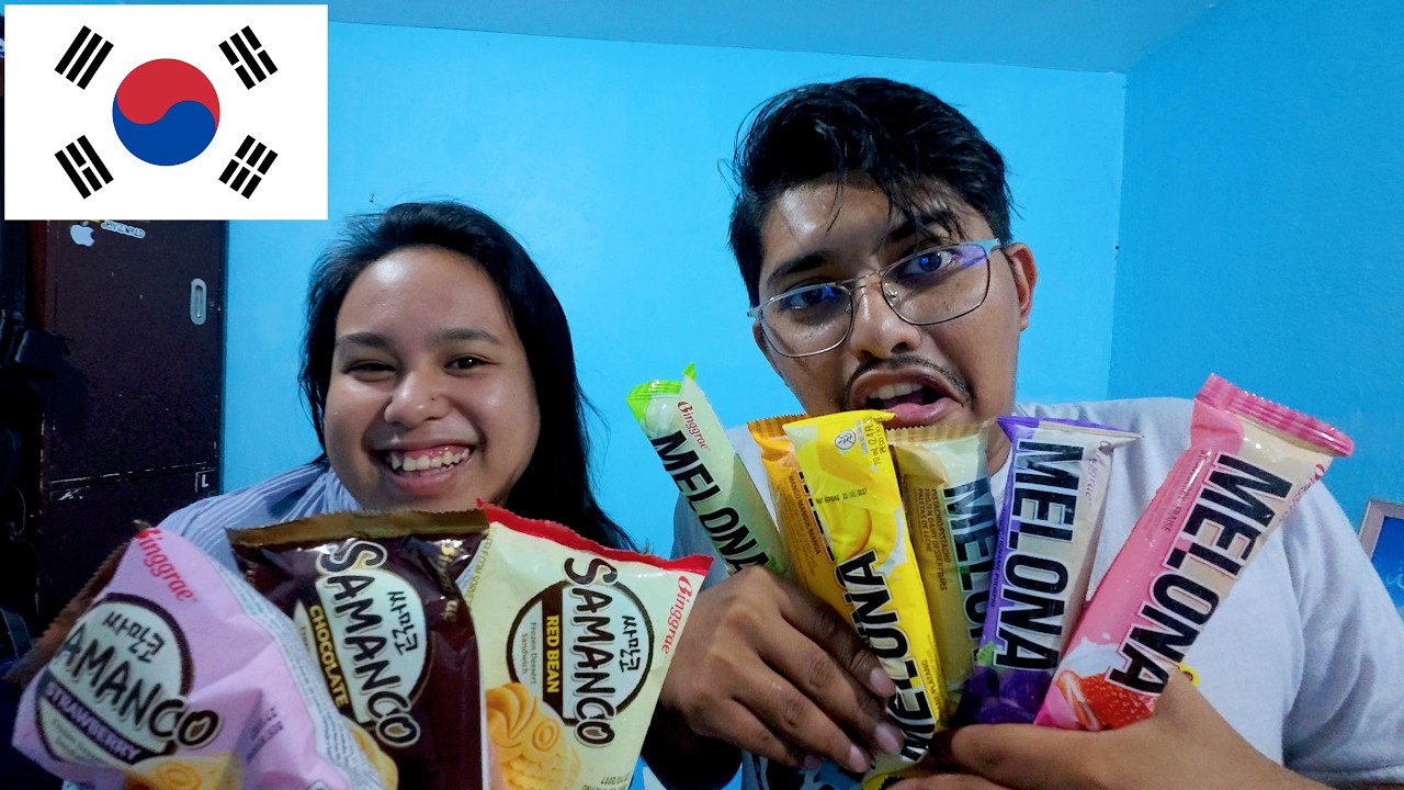 🇰🇷 Bengali & Filipina Couple Try Korean Ice Cream For The First Time! 🍦😲