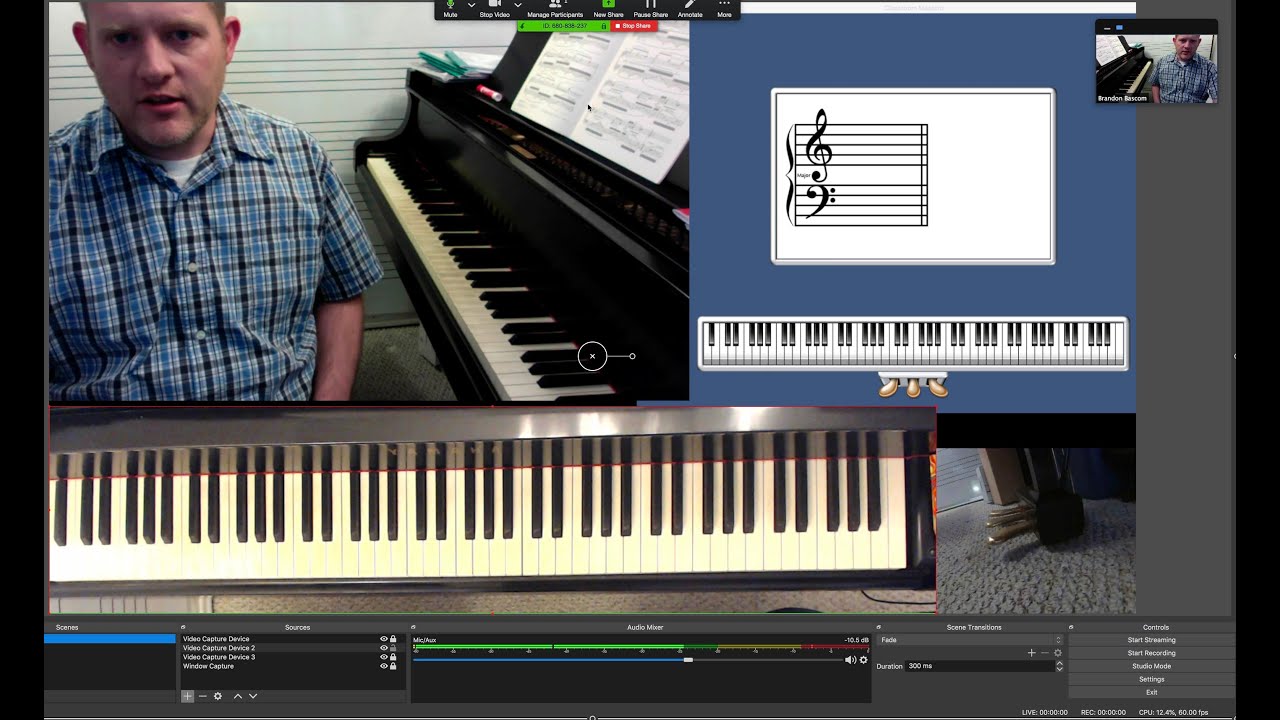 How I Teach Online Piano and Music Lessons with OBS -What you NEED to know!