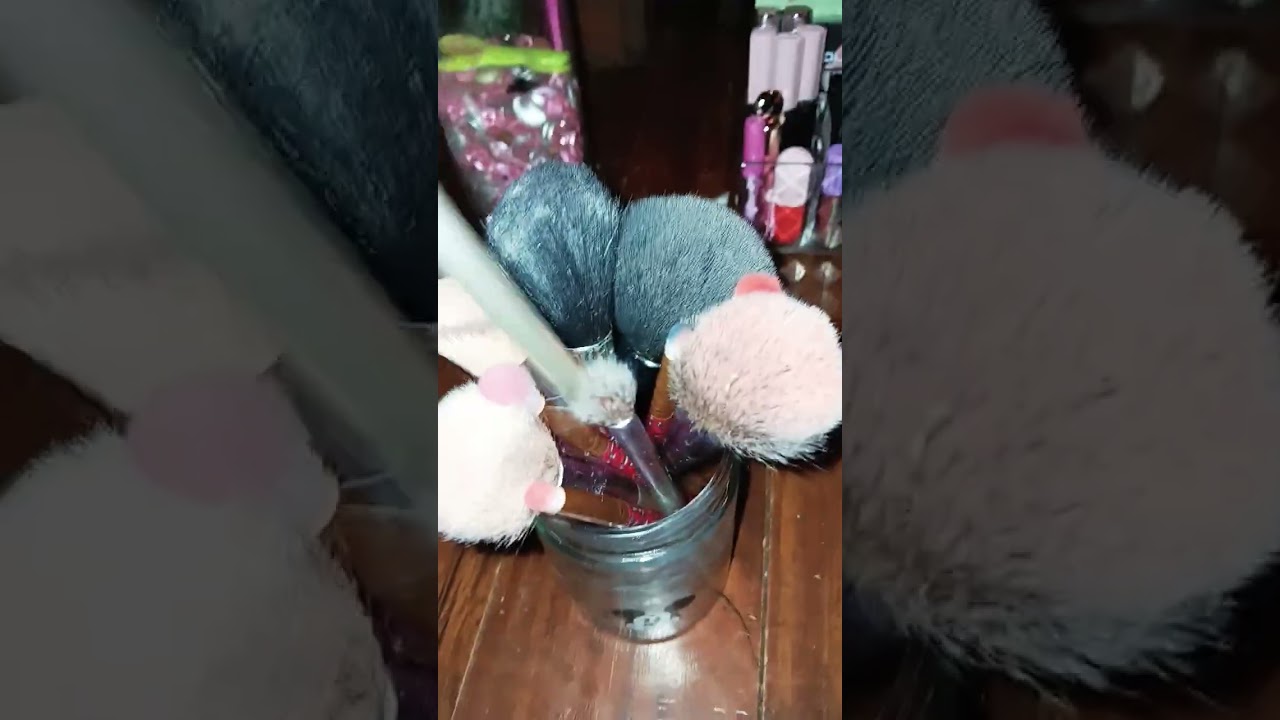 asmr organizing my makeup and beauty products