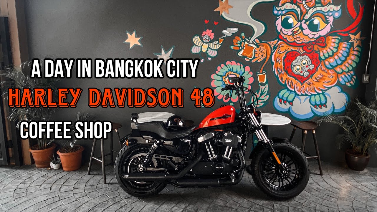 Harley Davidson 48 | A Day on a Motorcycle in Bangkok Thailand | Riding Around the City [Pure Sound]