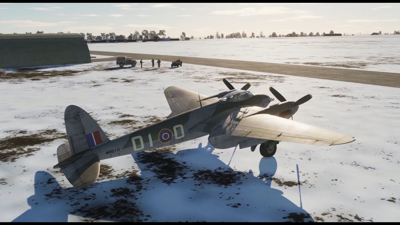 DCS Mosquito FB VI - First look & bomb run on winter Channel Map