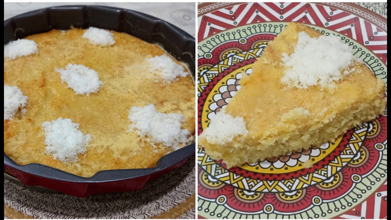 كيكة البسبوسة بالزبادي