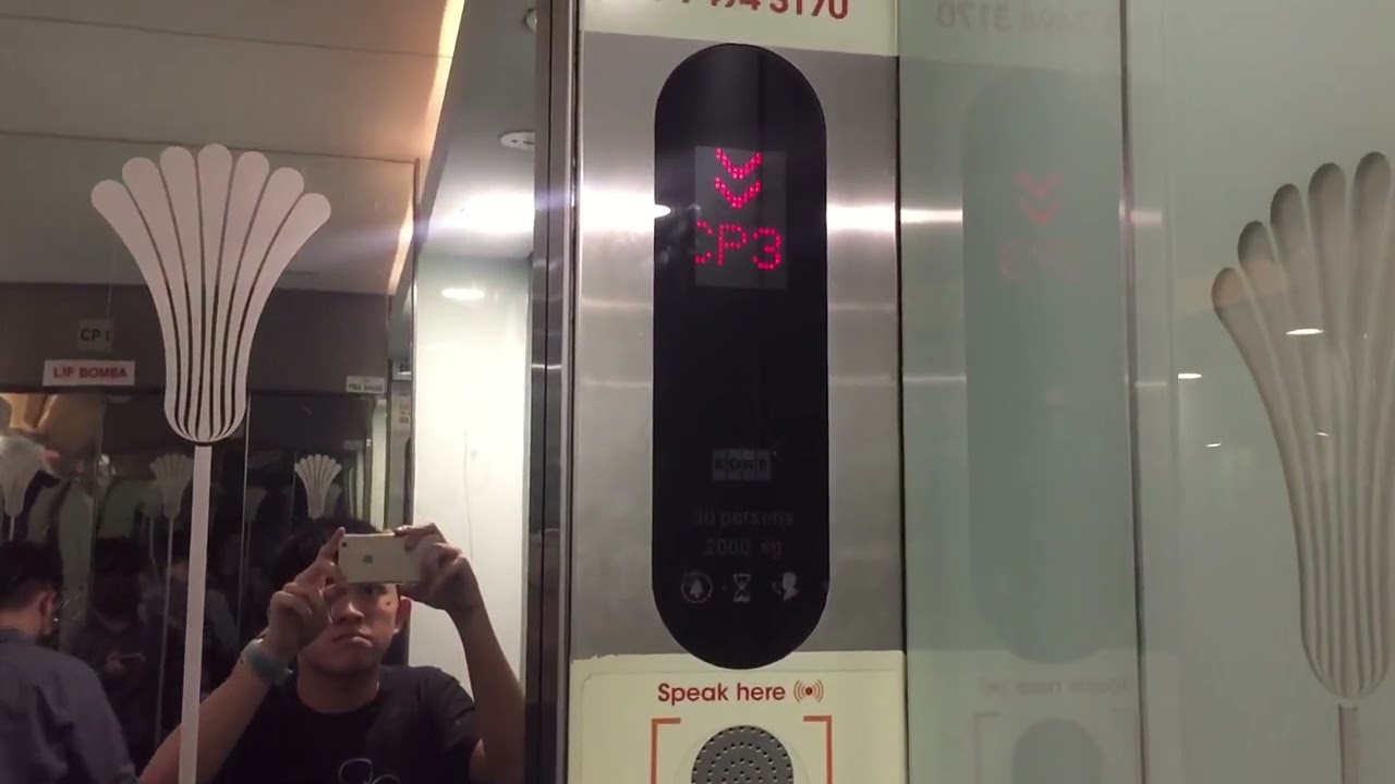 (Another Retake Video) 1997 Kone Traction Lifts at Sunway Pyramid Shopping Mall, SJ (B2 to CP3)