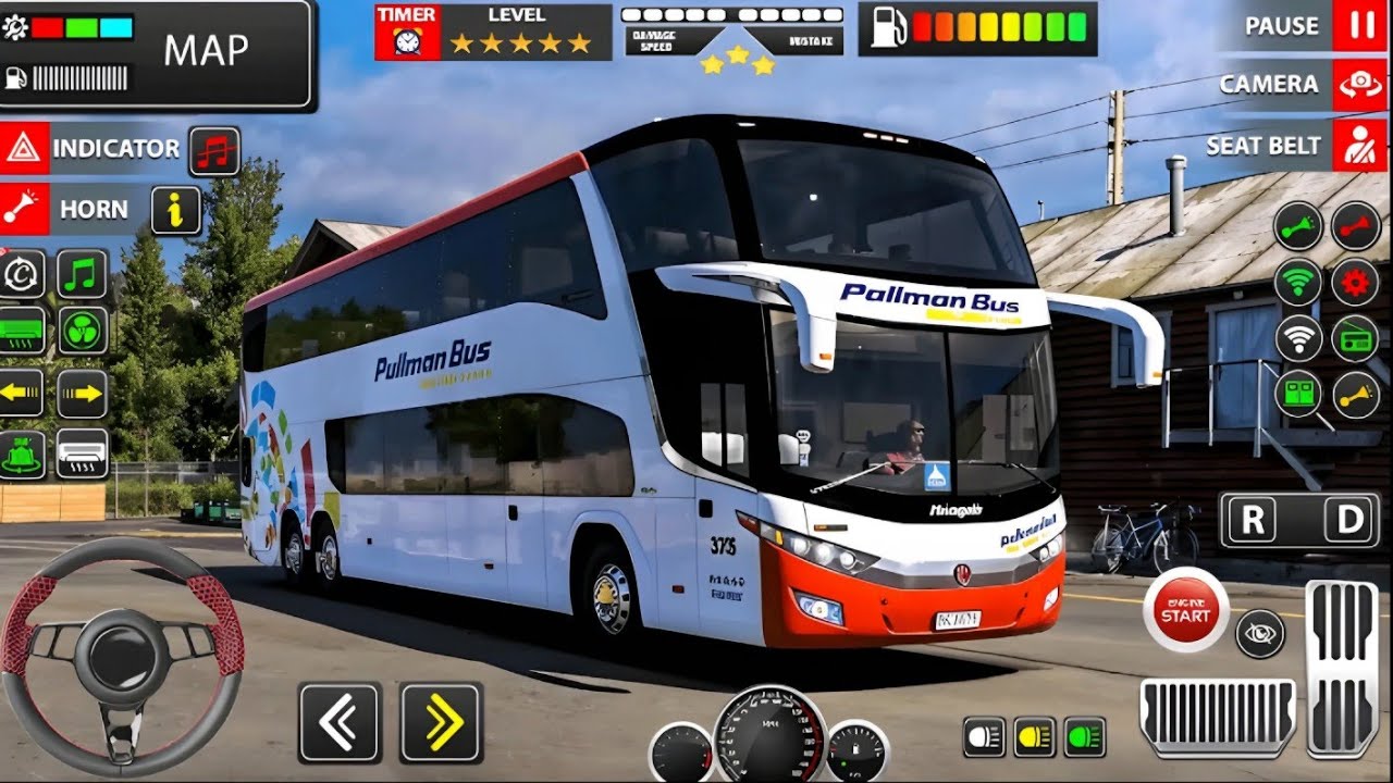 Super Realistic City Bus Simulator 3D Gameplay (No Traffic Mods!)