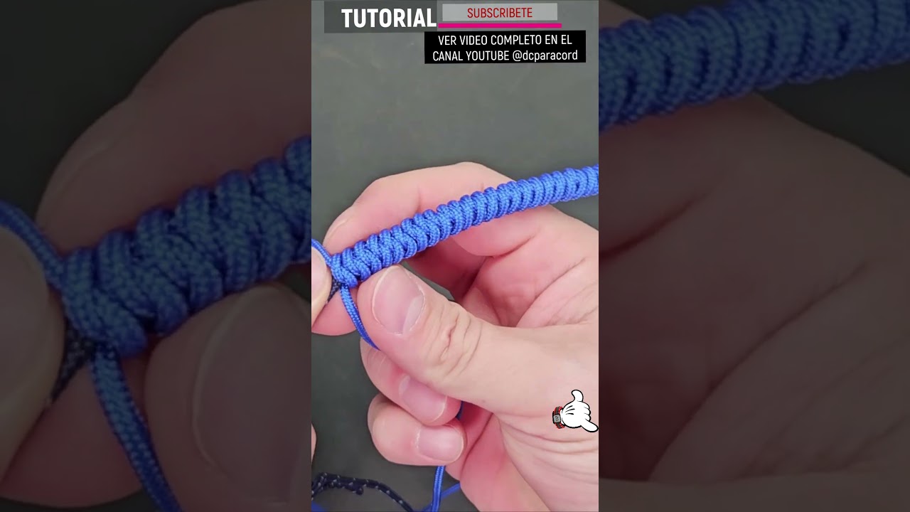 Micro pulsera paracord, nudo serpiente muy fácil de hacer  