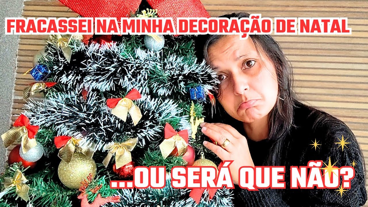 Socorro, acho que fracassei na decoração de natal...ou será que não?