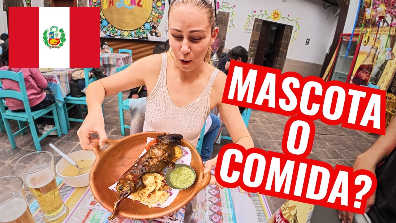 COMIMOS CUY EN CUSCO 😱 PERÚ 🇵🇪