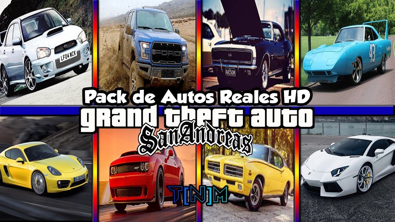 Pack de Autos Reales HD Bajos Recursos para GTA San Andreas