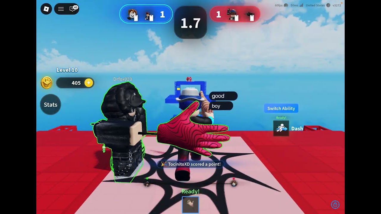 Playing a slap duels