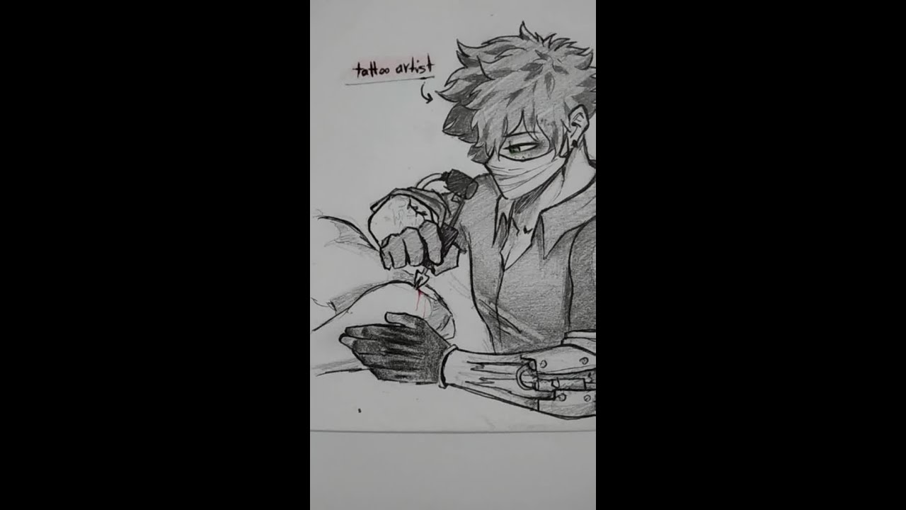 my tattoo academia #mha #bnha #denki #deku #bakugou #shinsou #kirishima #todoroki #sero #iida #toga