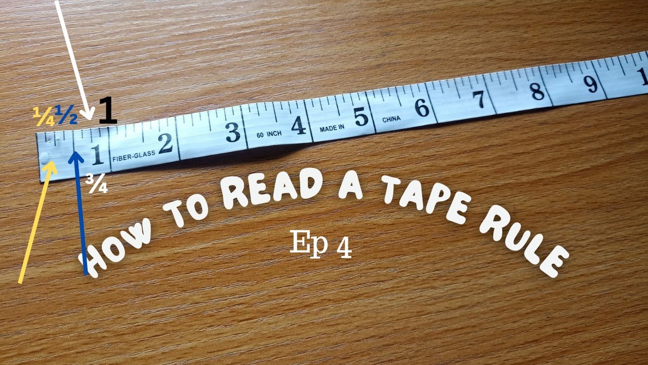 Sewing class 4 | How to read a Tape Measure in Inches and Centimeters for Beginners | fashion tutor