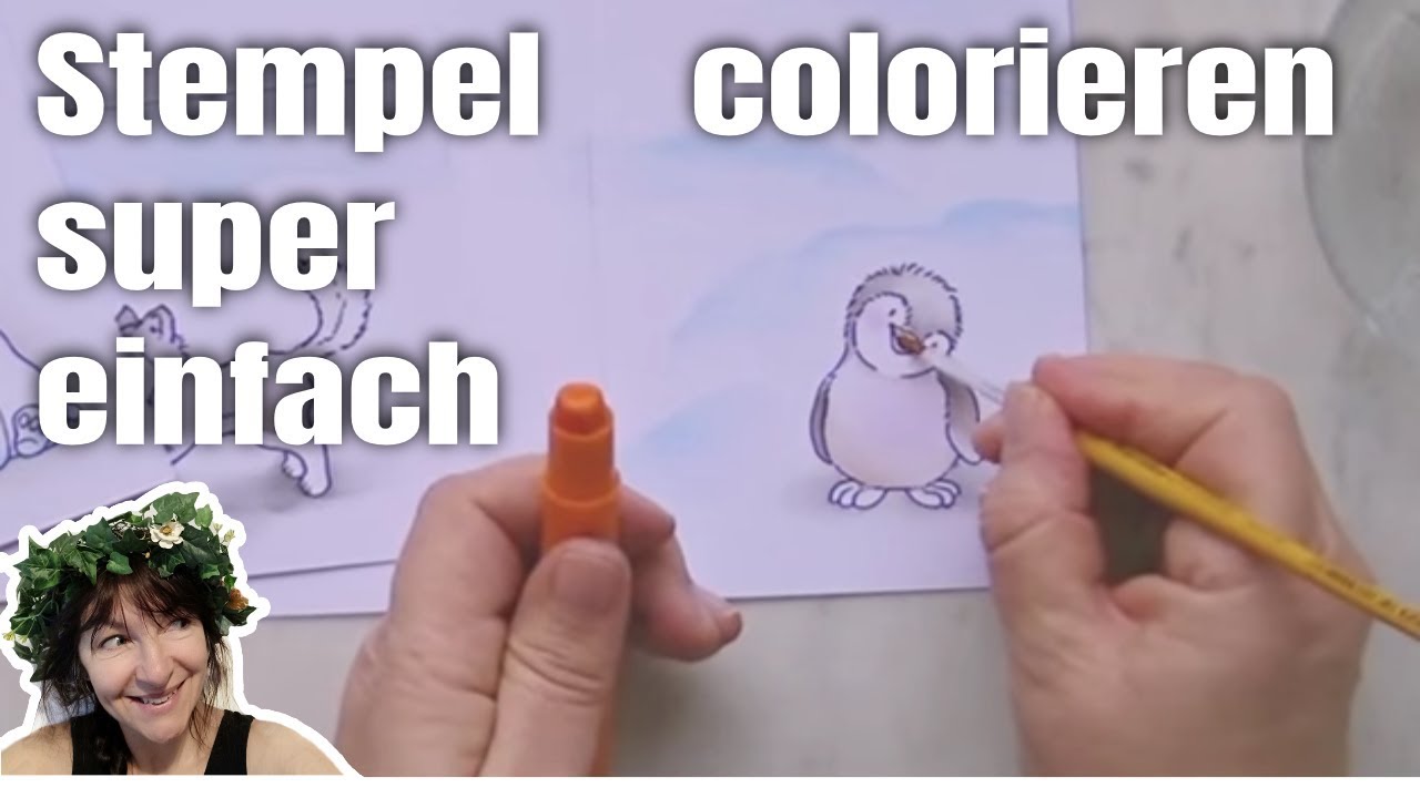 Stempel ausmalen | colorieren schnell und einfach mit Art Crayons