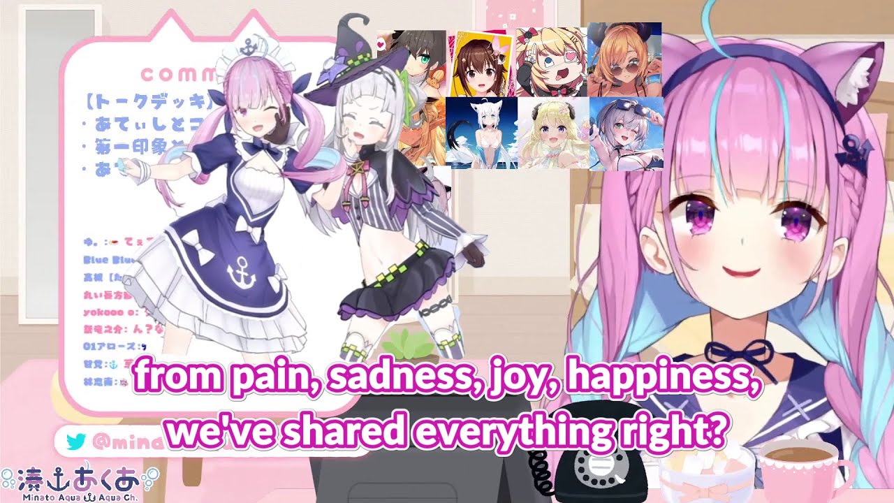 Shion first and current impression of Aqua 【Hololive/ENG Sub】