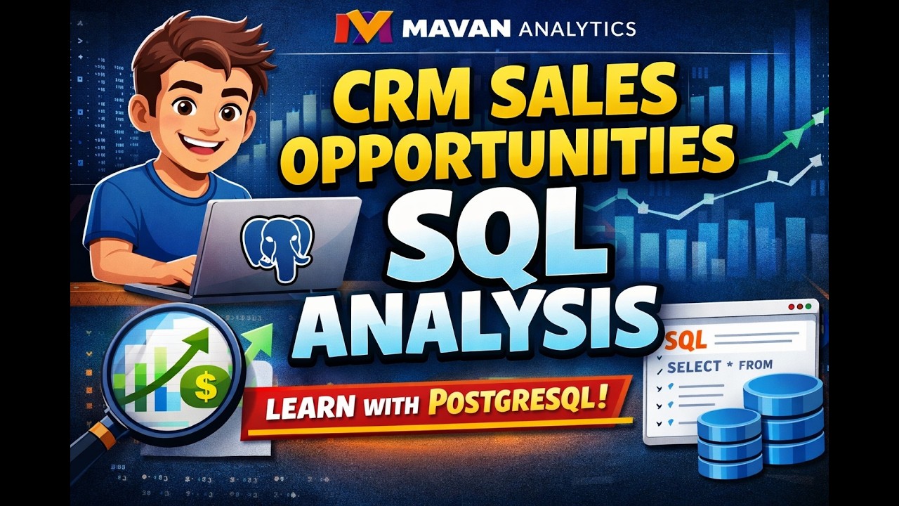 CRM Sales Opportunities SQL Analysis for Beginners | PostgreSQL Project