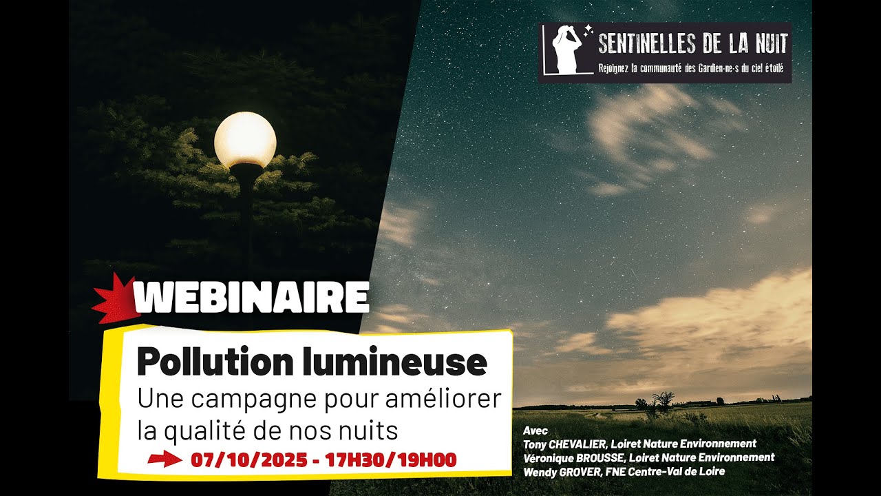 Webinaire : Une campagne contre la pollution lumineuse