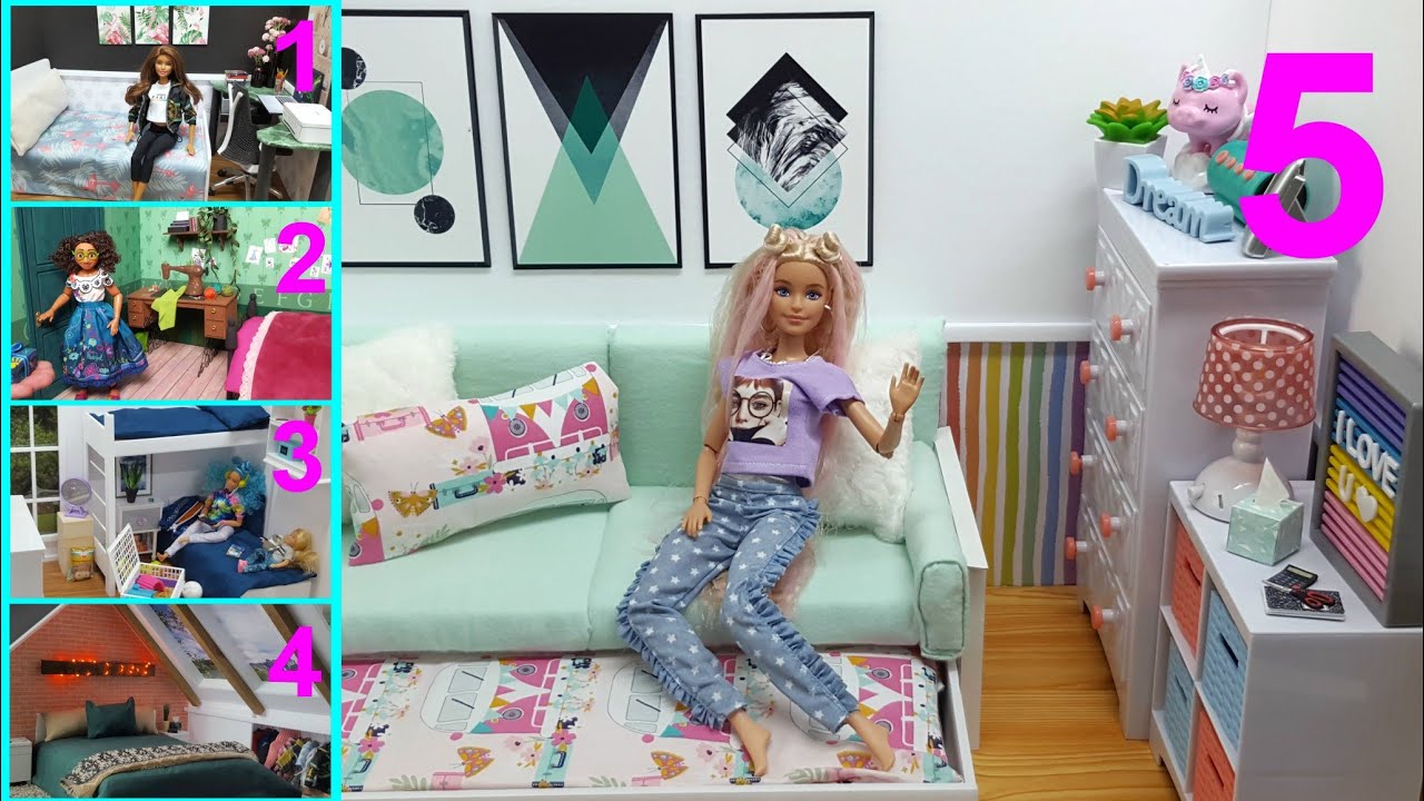 5 DIY Doll Bedrooms