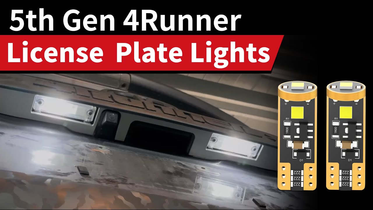 4Runner 5-го поколения | Как установить светодиодную подсветку номерного знака