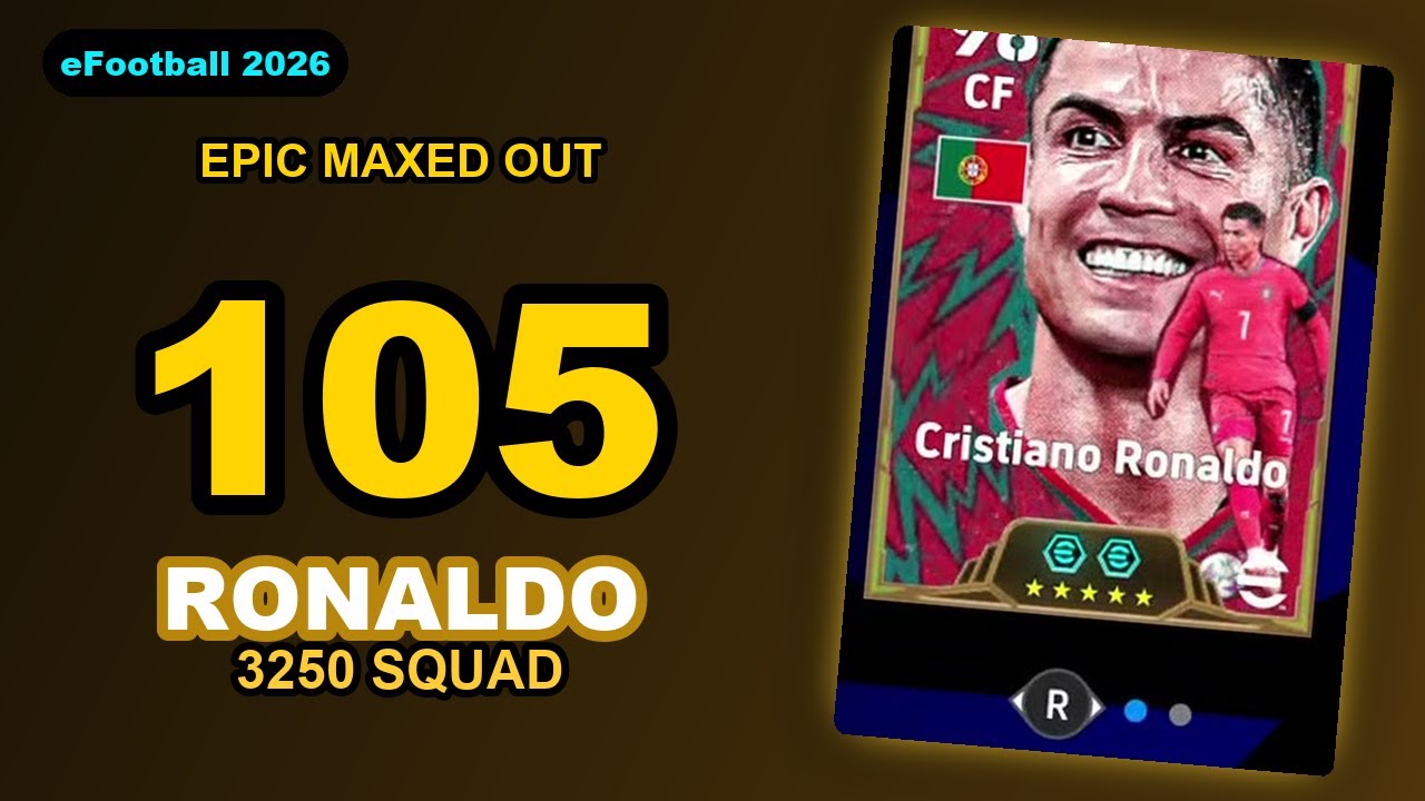 🔴 EPIC RONALDO 105 MAXED + 3250 EPICS SQUAD?! Crimson Booster Crafting | eFootball 2026