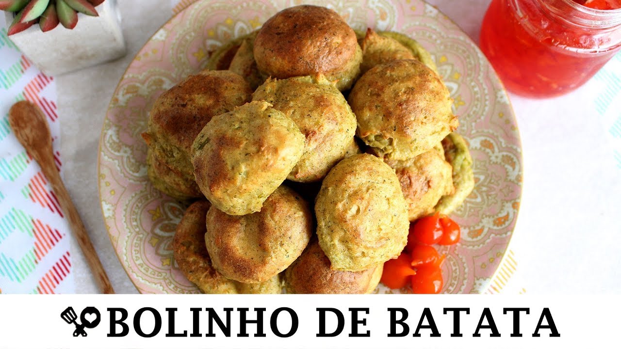 BOLINHO DE BATATA COM BRÓCOLIS - RECEITAS QUE AMO
