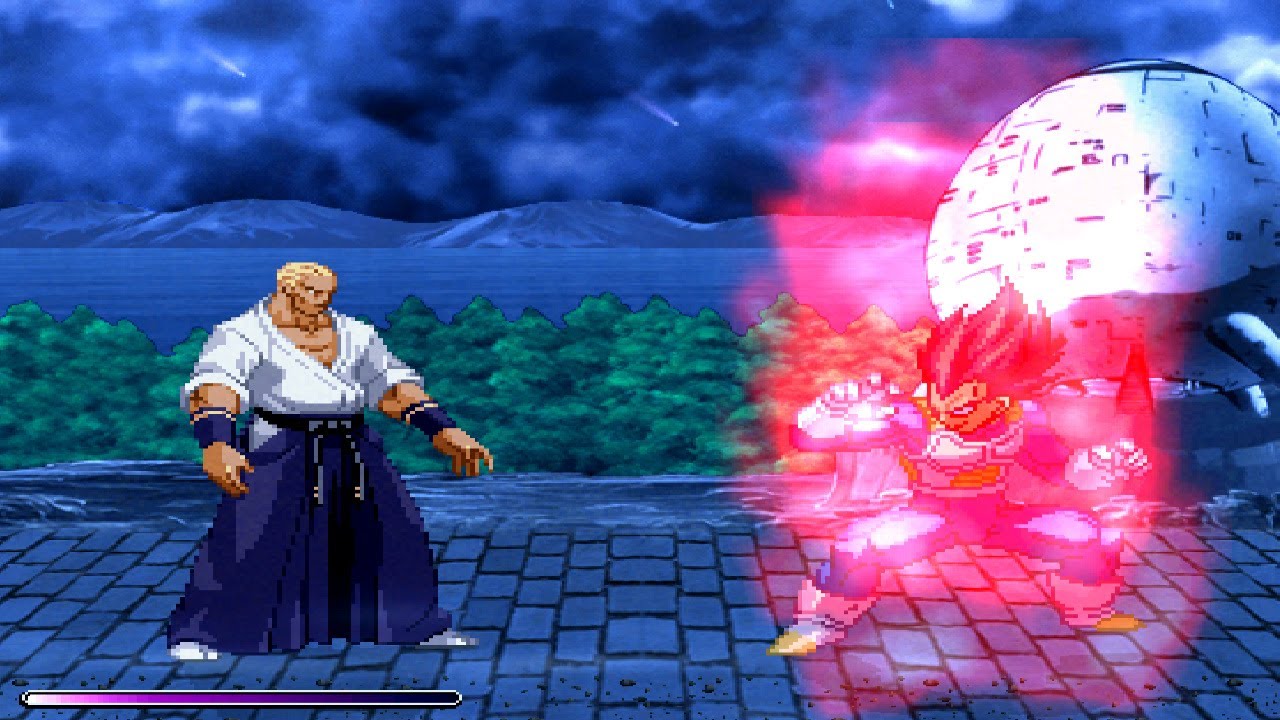 SSG Vegeta's Final Flash vs Geese Howard's Raging Storm: Chaos Battle