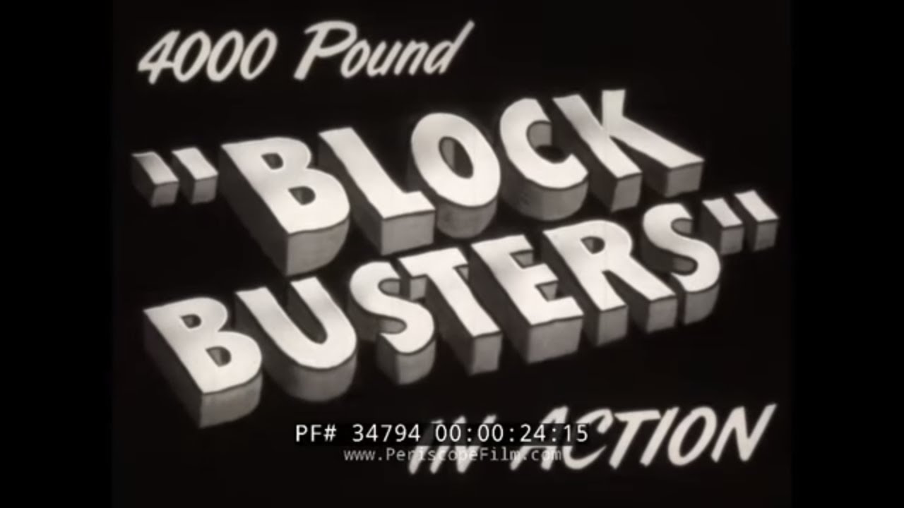 ARMY BALLISTICS WWII RESEARCH BLOCKBUSTER 4000 LB. BOMB EXPLOSIVE TESTS