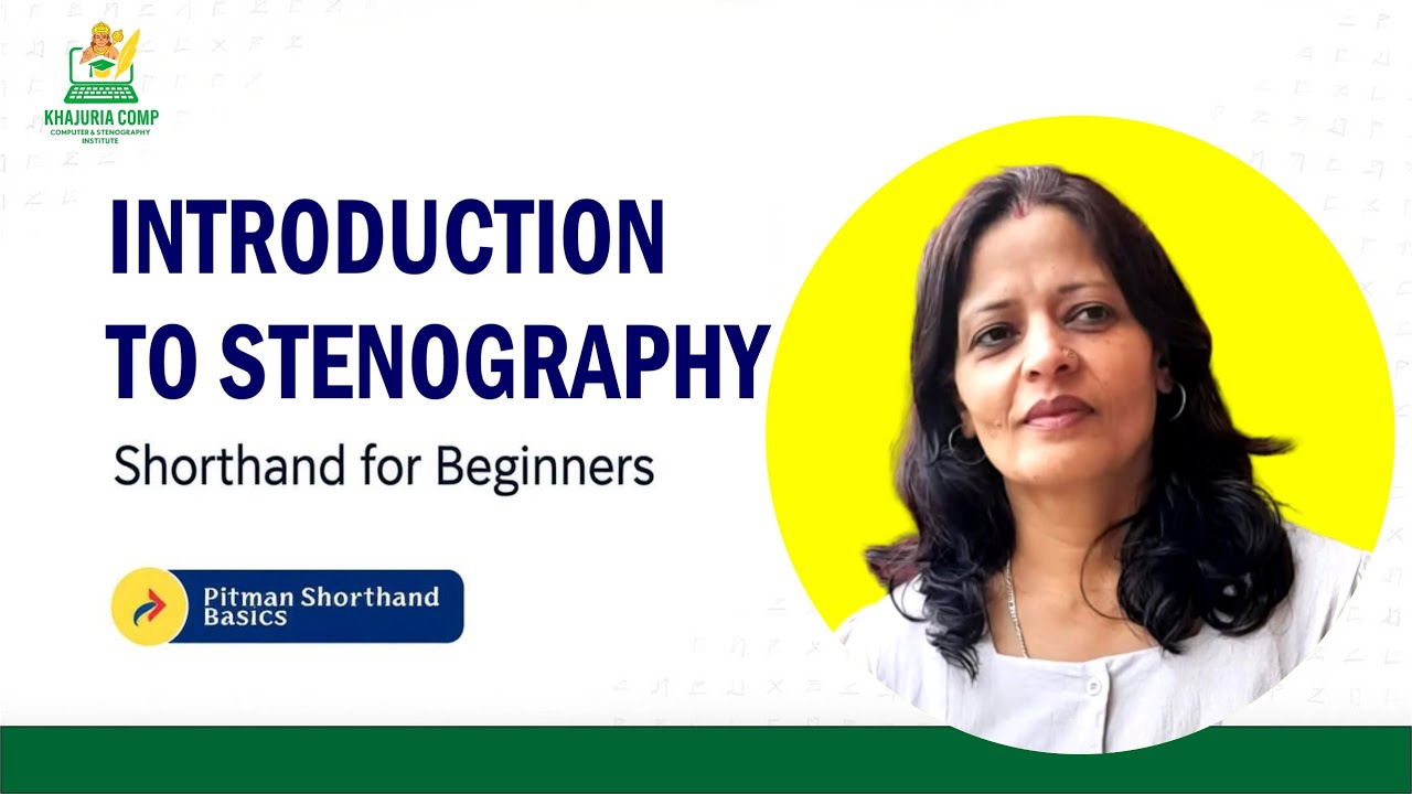 (01) Introduction to Stenography