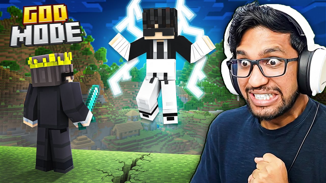 PRANKING SENPAI SPIDER USING GOD MODE IN MINECRAFT !