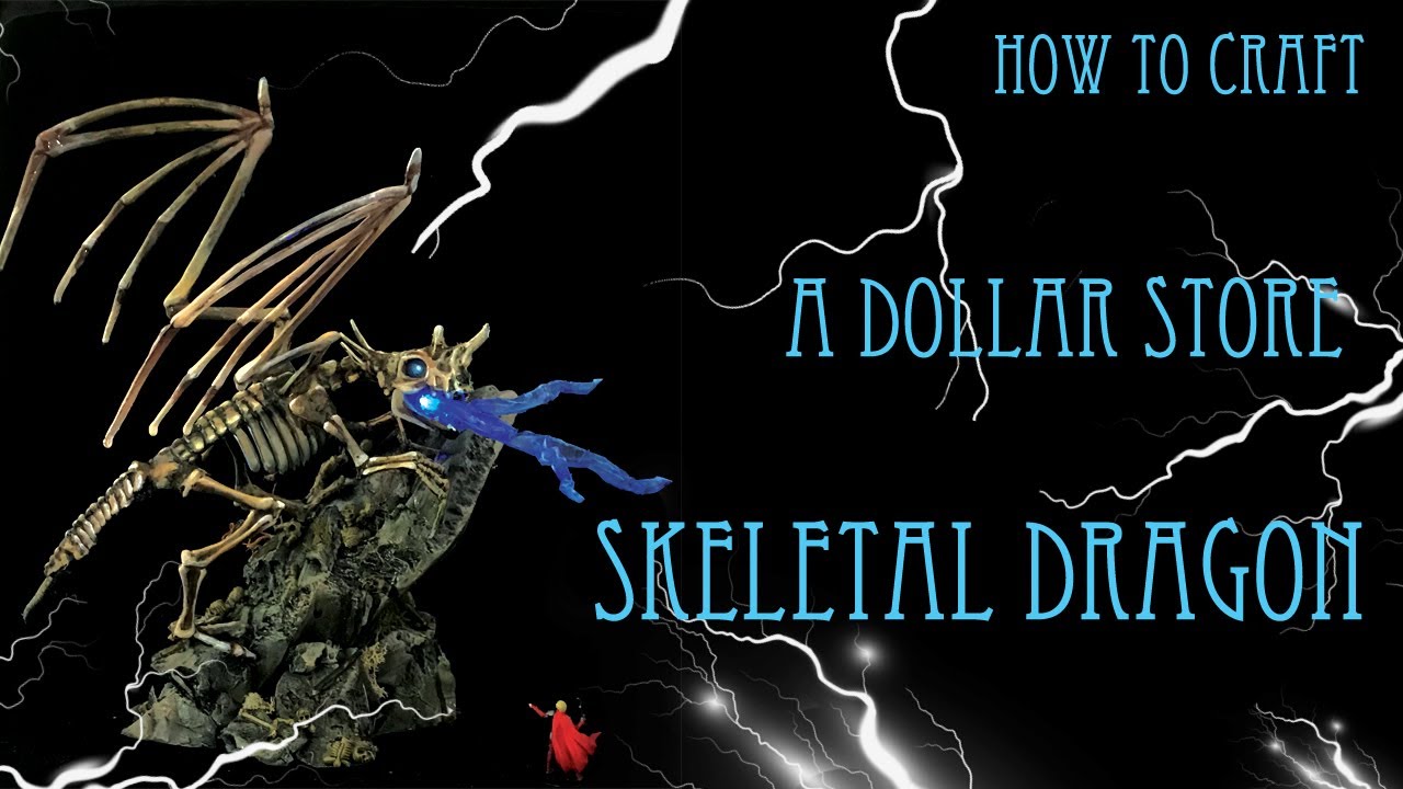 How to Craft a Skeletal Dragon (From Dollar Store Skeletons) for Your Tabletop Games