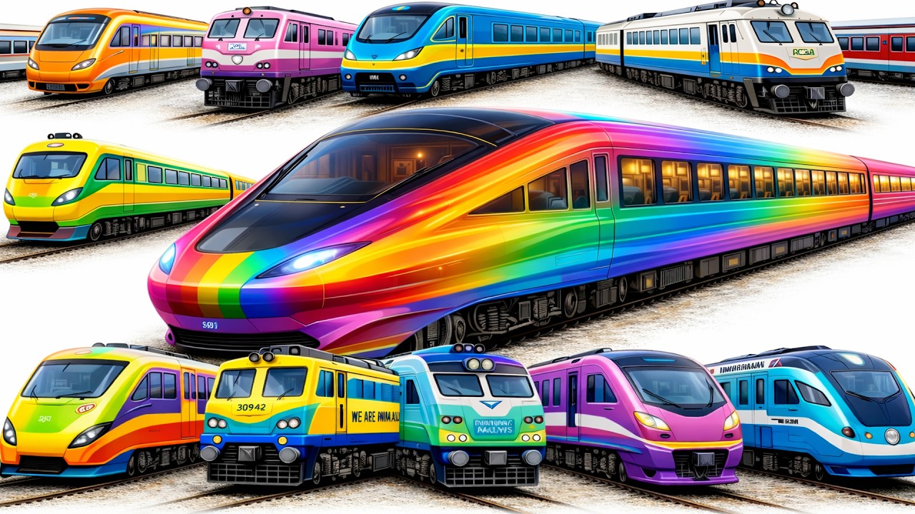 Superfast luxuries Trains | Train | Trains For Toddlers Learning #train #railway #kids #kidslearning