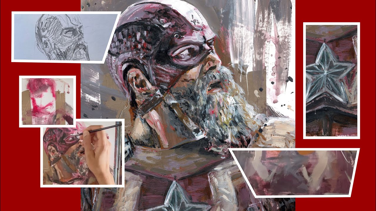 I Painted Red Guardian from Marvel’s Thunderbolts* | Time-Lapse Speedpaint