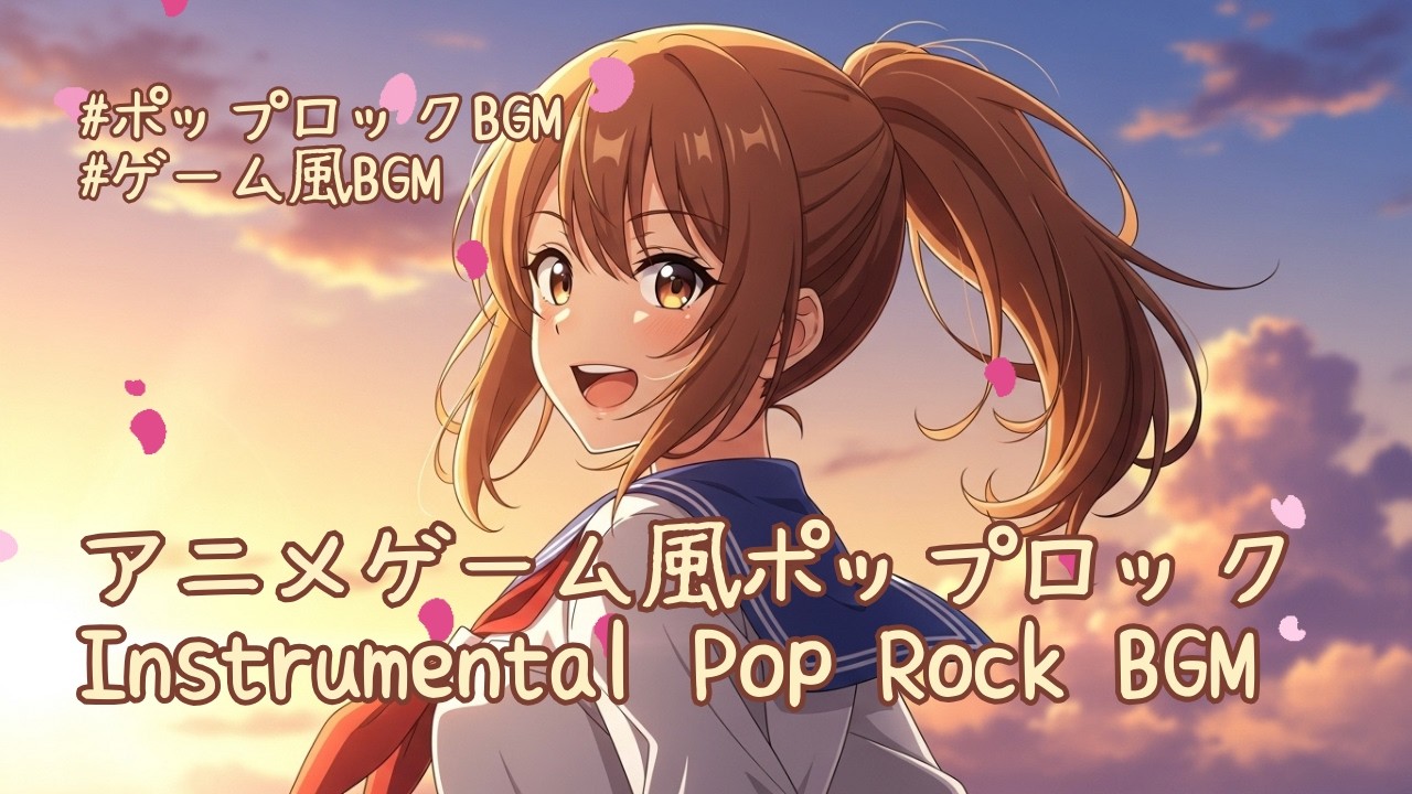【作業用BGM】アニメゲーム風ポップロック┃Instrumental Pop Rock BGM【疾走感】