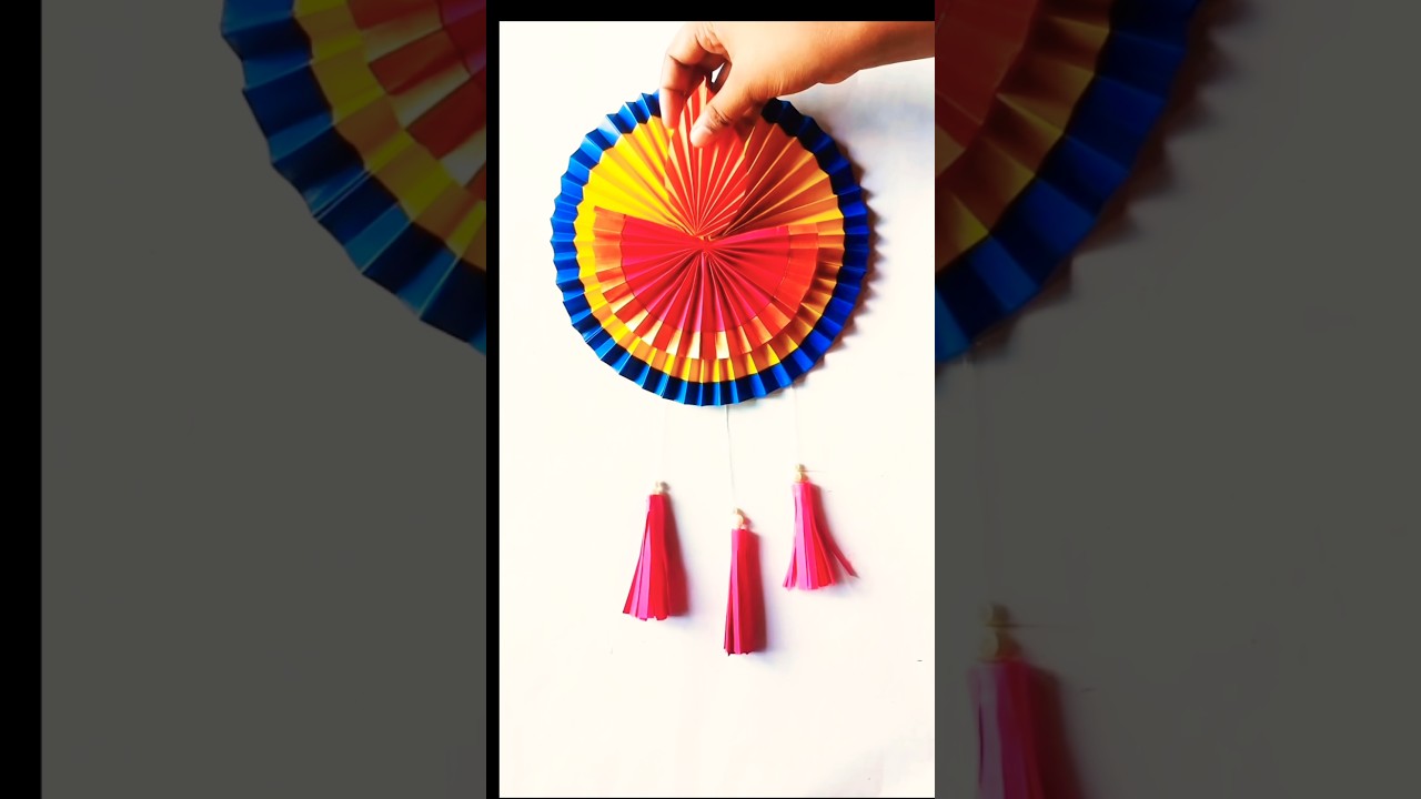 🪔 Beautiful Paper Diya Wall Hanging | Easy Diwali Decoration Idea | DIY Paper Craft